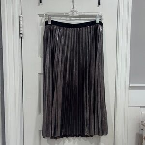 Willow & Clay Shimmering Metallic Pleated Skirt size medium